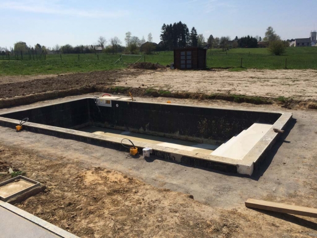 Beaufays - Construction d'une piscine